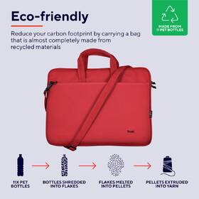 Brašna na notebook Trust Bologna Eco-friendly Slim na 16˝ červená

 obrázek produktu 6 z 12