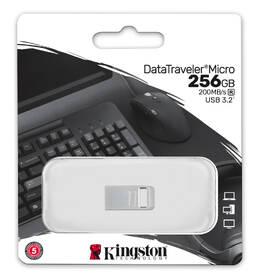 USB Flash Kingston DataTraveler Micro Metal 256GB stříbrný

 obrázek produktu 2 z 5