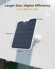 Solární panel Reolink Solar Panel 2 Type-C bílý

 obrázek produktu 2 z 8