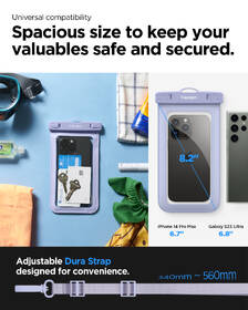 Pouzdro na mobil sportovní Spigen Aqua Shield WaterProof Case A601 - Aqua Blue 

 obrázek produktu 1 z 6