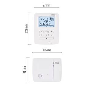 Termostat EMOS pokojový, programovatelný, bezdrátový, OpenTherm, P5611OT 

 obrázek produktu 10 z 12