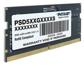 Operační paměť Patriot 16GB DDR5 4800MHz CL40 

 obrázek produktu 1 z 2