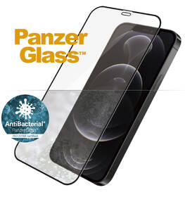 Tvrzené sklo PanzerGlass Edge-to-Edge Antibacterial na Apple iPhone 12/12 Pro černé

 obrázek produktu 1 z 3
