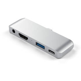 USB Hub Satechi USB-C Mobile Pro Hub (HDMI 4K,1x Jack 3,5mm,1x USB 3.0,1x USB-C) stříbrný

 obrázek produktu 2 z 8