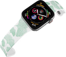 Řemínek Mi-Band na Apple Watch 38/40/41 mm - motiv Ginkgo biloba, bílý 

 obrázek produktu 3 z 3