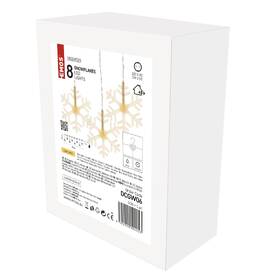 Vánoční osvětlení EMOS 8 LED girlanda - sněhové vločky, 84 cm, venkovní i vnitřní, teplá bílá 

 obrázek produktu 9 z 9