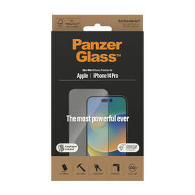 Tvrzené sklo PanzerGlass Ultra-Wide Fit na Apple iPhone 14 Pro s instalačním rámečkem 

 obrázek produktu 4 z 6
