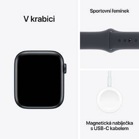 Chytré hodinky Apple GPS + Cellular 40mm pouzdro z temně inkoustového hliníku - temně inkoustový sportovní řemínek - S/M 

 obrázek produktu 6 z 6