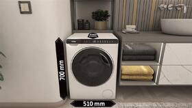 Pračka Haier HW50-BP12307-S bílá barva

