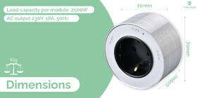 Zásuvkový modul Viking 230V, 16A, 50Hz, Schuko černý/stříbrný

 obrázek produktu 3 z 5