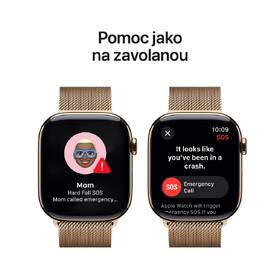 Chytré hodinky Apple GPS + Cellular 46mm pouzdro ze zlatého titanu - zlatý milánský tah - M/L 

 obrázek produktu 5 z 8