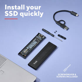 Externí rámeček Trust M.2 SSD, USB-C 3.2 Gen2, M.2 2280 černý

 obrázek produktu 16 z 19