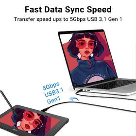 Kabel UGEE Drawing monitors USB-C černé

 obrázek produktu 5 z 7