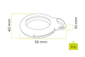 Pouzdro Mobile Origin Airtag Loop Case Holder A1 bílé

 obrázek produktu 6 z 7