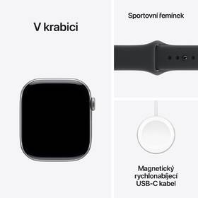 Chytré hodinky Apple GPS + Cellular 42mm vesmírně šedý hliník - černý sportovní řemínek - S/M 

 obrázek produktu 7 z 7