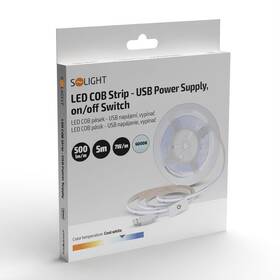 LED pásek Solight COB pásek, 5m, USB napájení černý

 obrázek produktu 4 z 4
