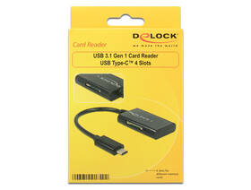 Čtečka paměťových karet DeLock USB-C/ SD, micro SD černá

 obrázek produktu 2 z 2
