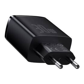 Nabíječka do sítě Baseus 2x USB-A, 1x USB-C, 30W černá

 obrázek produktu 3 z 11