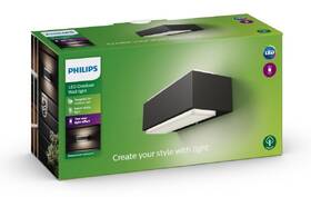Nástěnné svítidlo Philips Stratosphere Up/Down, 2xLED, teplá bílá - antracitové 

 obrázek produktu 3 z 3