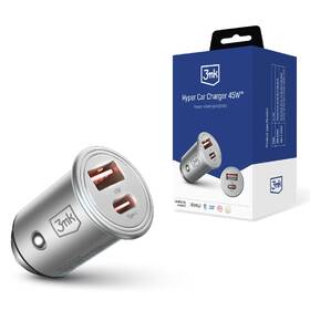 Adaptér do auta 3mk Hyper USB-C/USB-A 45W stříbrný

 obrázek produktu 7 z 8