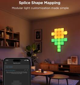 Nástěnné svítidlo Govee Smart mini RGBIC panely, Matter (10 ks) bílé

 obrázek produktu 3 z 7