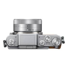 Digitální fotoaparát Panasonic DMC-GF7KEG-T + objektiv 12-32 mm stříbrná barva

