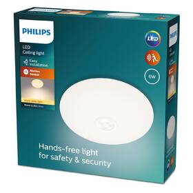 Stropní svítidlo Philips Mauve CL252, senzor pohybu, 6W, teplá bílá bílé

 obrázek produktu 1 z 1
