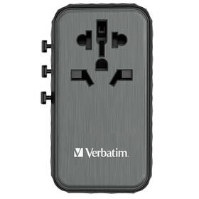 Cestovní adaptér Verbatim UTA-06 GaN III, 2x USB-C PD 100W & QC 4+, 2x USB-A QC 3.0 černý

 obrázek produktu 2 z 11