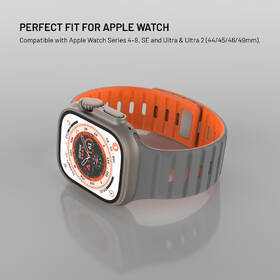 Řemínek FIXED Silicone Magnetic Strap na Apple Watch 44/45/46/49mm šedý

 obrázek produktu 3 z 6