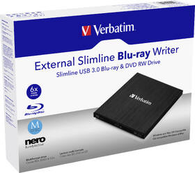 Externí Blu-ray vypalovačka Verbatim Slimline USB 3.2 černá

 obrázek produktu 1 z 1
