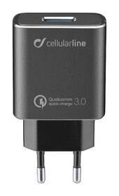 Nabíječka do sítě CellularLine Tetra Force 18W, QC 3.0 + USB-C kabel 1m černá

 obrázek produktu 1 z 3