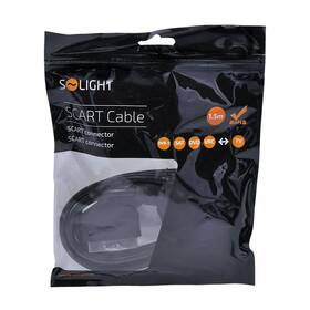 Kabel Solight SCART konektor - SCART konektor, 21pin, průměr 8mm, 1,5 m černý

 obrázek produktu 1 z 1