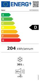 Mraznička Haier H4F306WDH1 bílá barva
