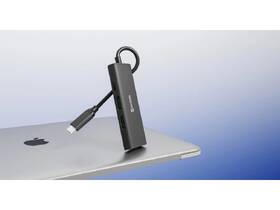 USB Hub Swissten 4-in-1 USB-C PD 100W černý

 obrázek produktu 4 z 5