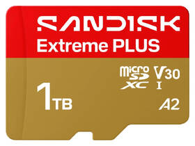 Paměťová karta SANDISK 1TB UHS-I (250R/170W) + SD apaptér 

 obrázek produktu 1 z 3