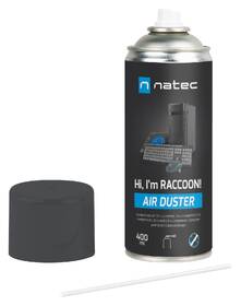 Stlačený vzduch Natec Raccoon Air 400 ml černý

 obrázek produktu 1 z 2