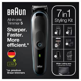 Zastřihovač multifunkční Braun MGK 5345 Blue 
