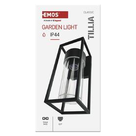 Nástěnné svítidlo EMOS Tillia ZGI010P, zahradní, E27, IP44, MAX 15W černé

 obrázek produktu 3 z 10