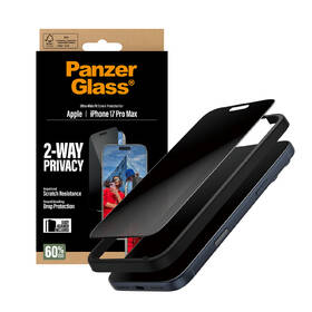 Tvrzené sklo PanzerGlass Privacy na Apple iPhone 17 Pro Max s instalačním rámečkem 

 obrázek produktu 5 z 7
