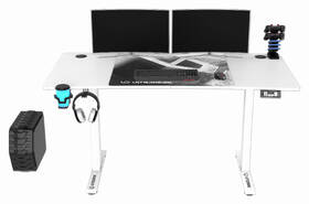 Herní stůl ULTRADESK LEVEL V2 WHITE, 140×68cm, 72-117cm, XXL mouse pad bílý

 obrázek produktu 3 z 14