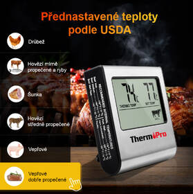 Teploměr do masa ThermoPro TP-16 stříbrný

 obrázek produktu 1 z 6