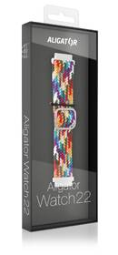 Řemínek Aligator 22AW0013, textilní 22mm - barevný 

 obrázek produktu 2 z 2