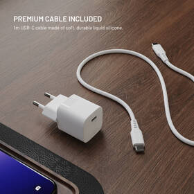 Nabíječka do sítě FIXED Mini GaN, PD 30W, 1xUSB-C + USB-C/USB-C kabel, 1,2m bílá

 obrázek produktu 6 z 10
