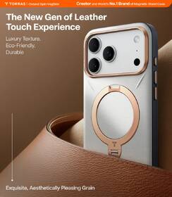Kryt na mobil Torras Ostand Q3 Vegskin na Apple iPhone 17 Pro Max šedý

 obrázek produktu 2 z 6