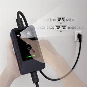 Nabíjecí stanice dé pro elektromobily 3kW s 7m kabelem, verze s CZ aplikací černá

 obrázek produktu 1 z 6