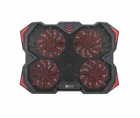 Chladící podložka pro NTB C-Tech Zefyros, červené podsvícení, pro 17,3" 

 obrázek produktu 2 z 5