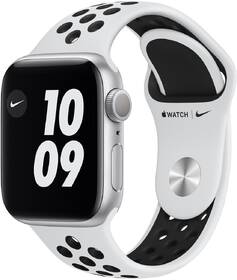 Chytré hodinky Apple GPS 40mm pouzdro ze stříbrného hliníku - platinový/černý sportovní náramek Nike 

 obrázek produktu 1 z 1