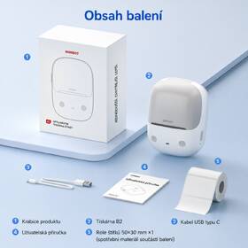 Tiskárna štítků Niimbot B2 + role štítků 230 ks růžová

 obrázek produktu 10 z 13