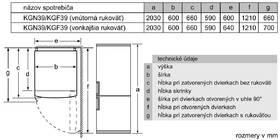 Chladnička s mrazničkou Bosch KGN39AIDR nerez
