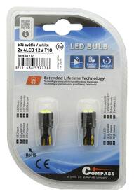 Autožárovka Compass 4LED 3030 12V T10 (2 ks) bílá

 obrázek produktu 2 z 2